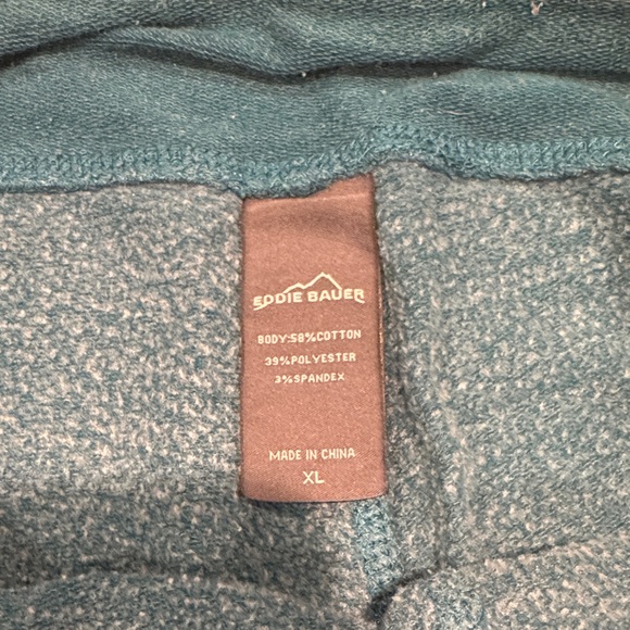 Eddie Bauer Teal Jogger Pants with Drawstring Size XL - Picture 4 of 4